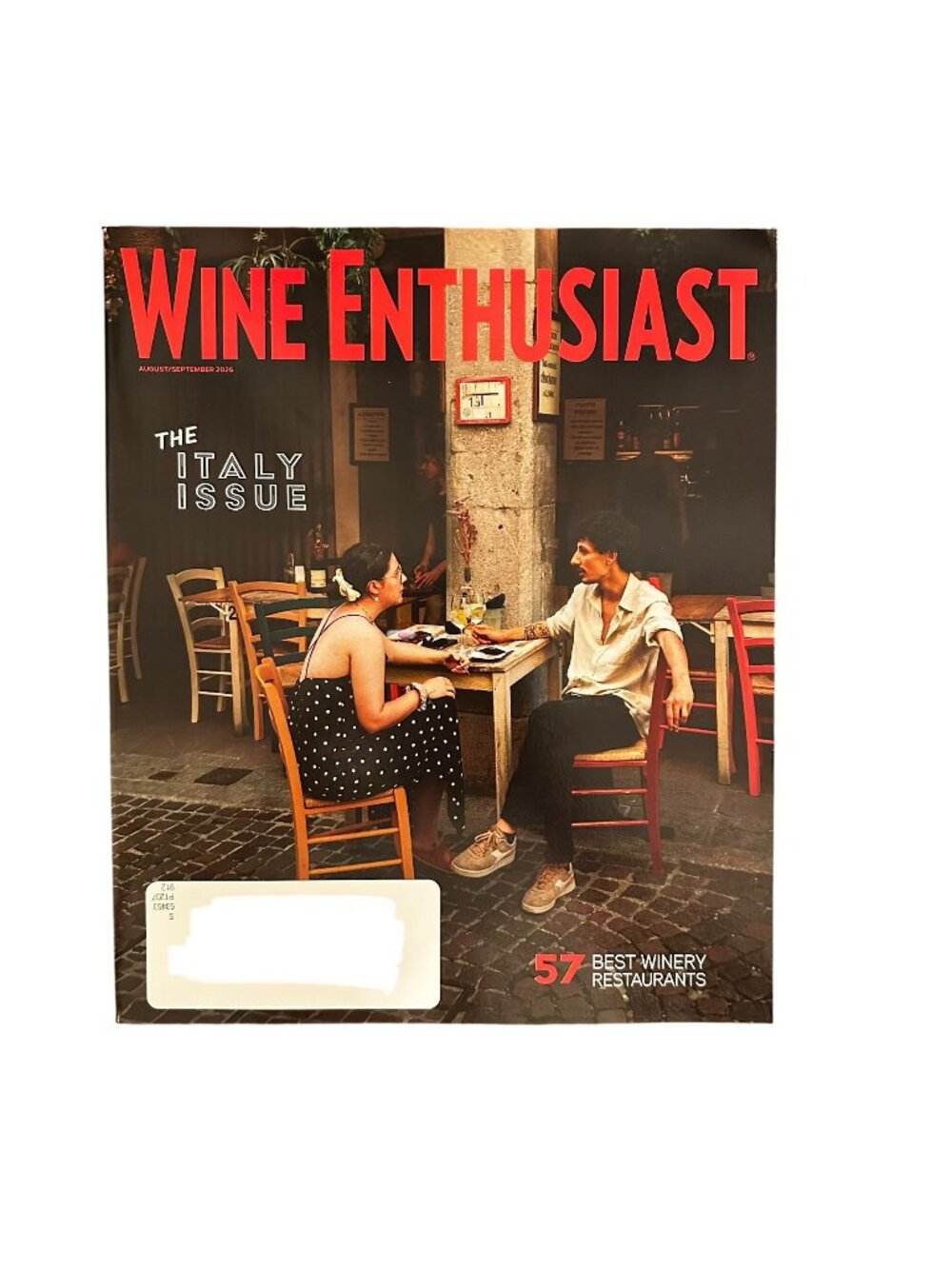 Wine Enthusiast Magazine August/September 2026 Italy Issue 57 Best Restaurants